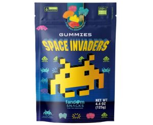 Fandom Snacks Space Invaders Iconic Shaped Gummies 4.4oz