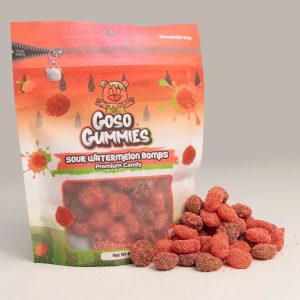 Goso Gummies Sour Watermelon Bombs 6oz Bag