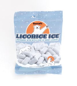 Gustaf's Licorice Ice, Peppermint Bites 4.4oz Bag