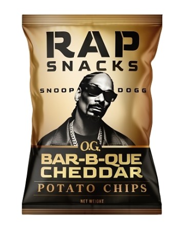 Rap Snacks Cheddar Barbecue Chips, 2.5oz Bag