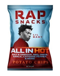 Rap Snacks Hot All In Chips, 2.5oz Bag