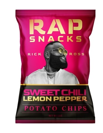 Rap Snacks Sweet Chili Lemon Pepper Chips, 2.5oz Bag - Grandpa