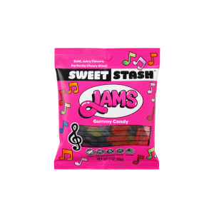 Sweet Stash Jams, Original Gummy Candy 3oz Bag