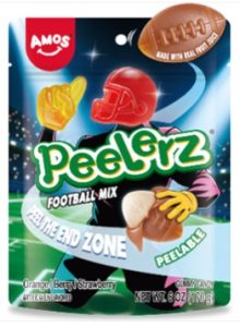 Amos Gummy Peelerz Limited Edition Football Mix 6oz