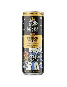 Bones Coffee Ready-to-Drink French Toast Latte, 11oz Can
