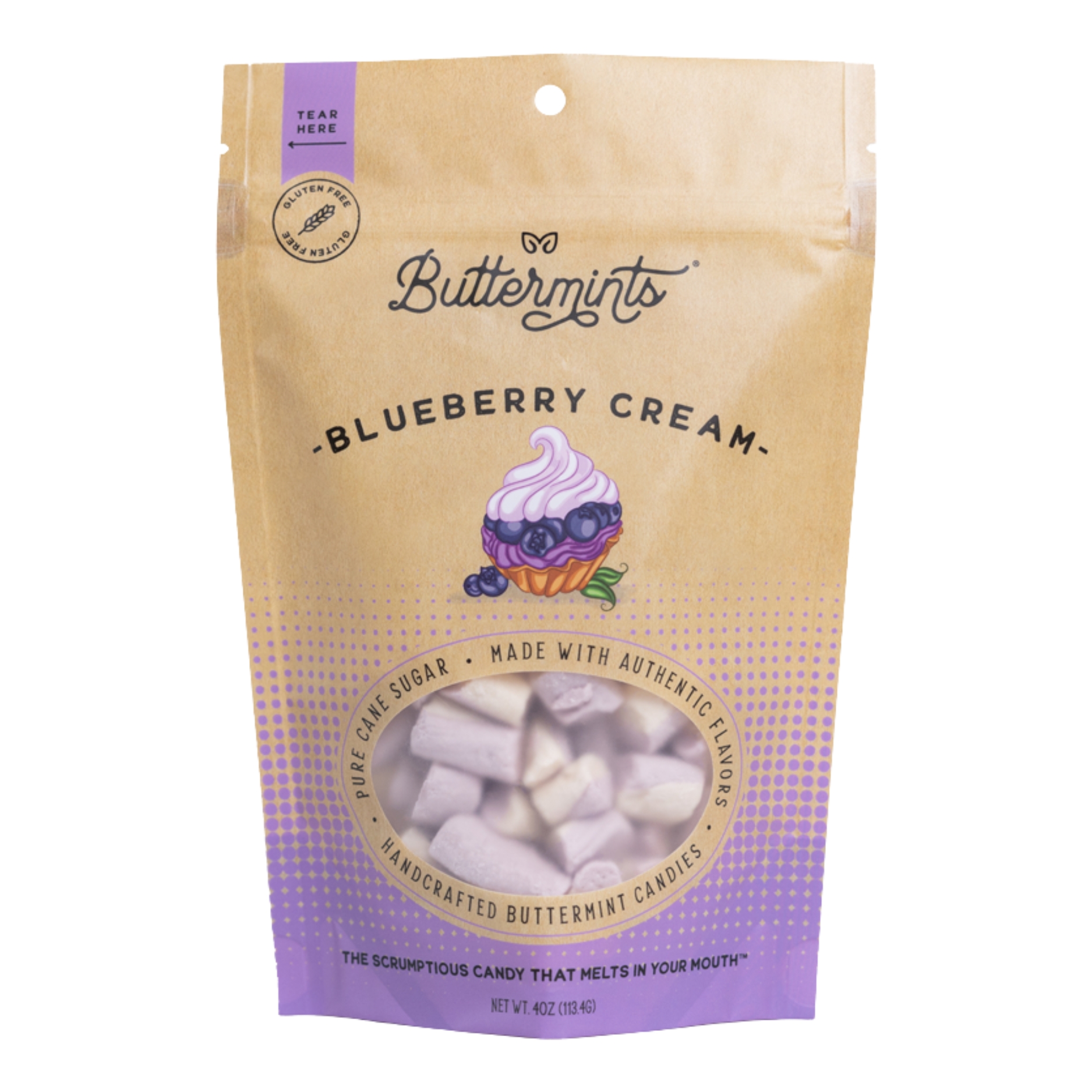 Buttermints Blueberry Cream, 4oz Pouch