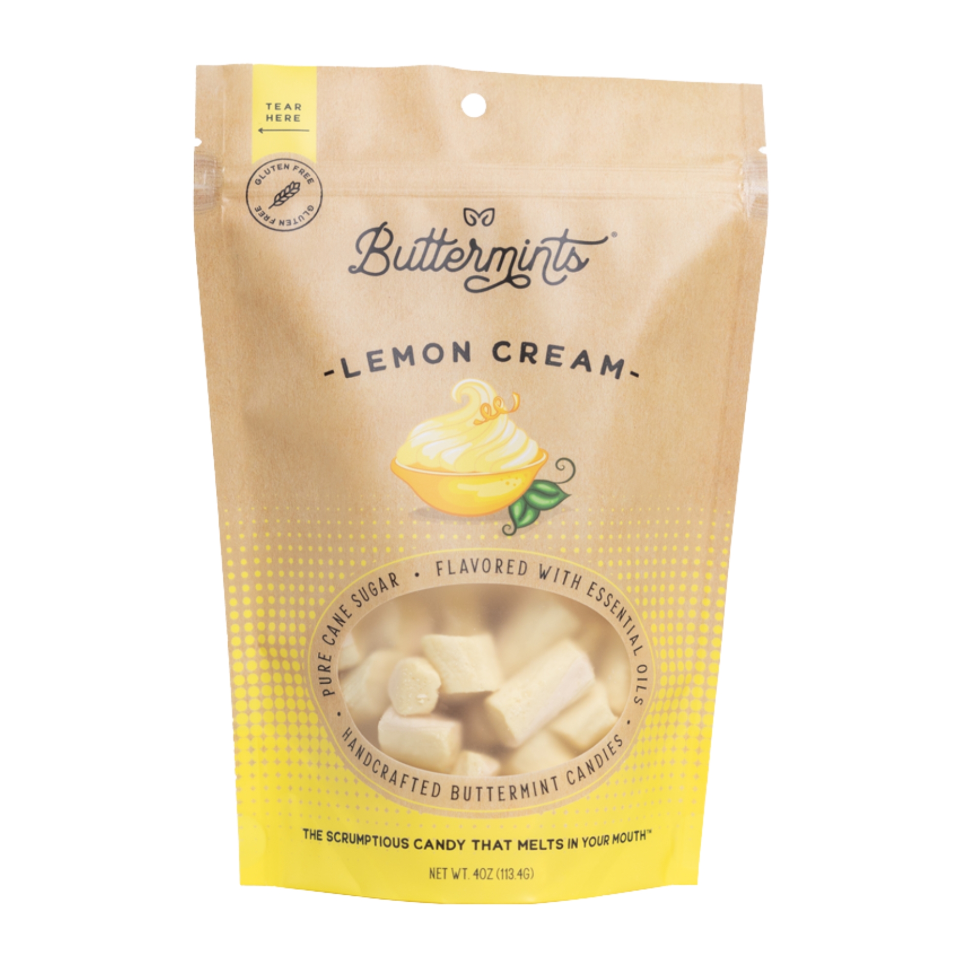Buttermints Lemon Cream, 4oz Pouch