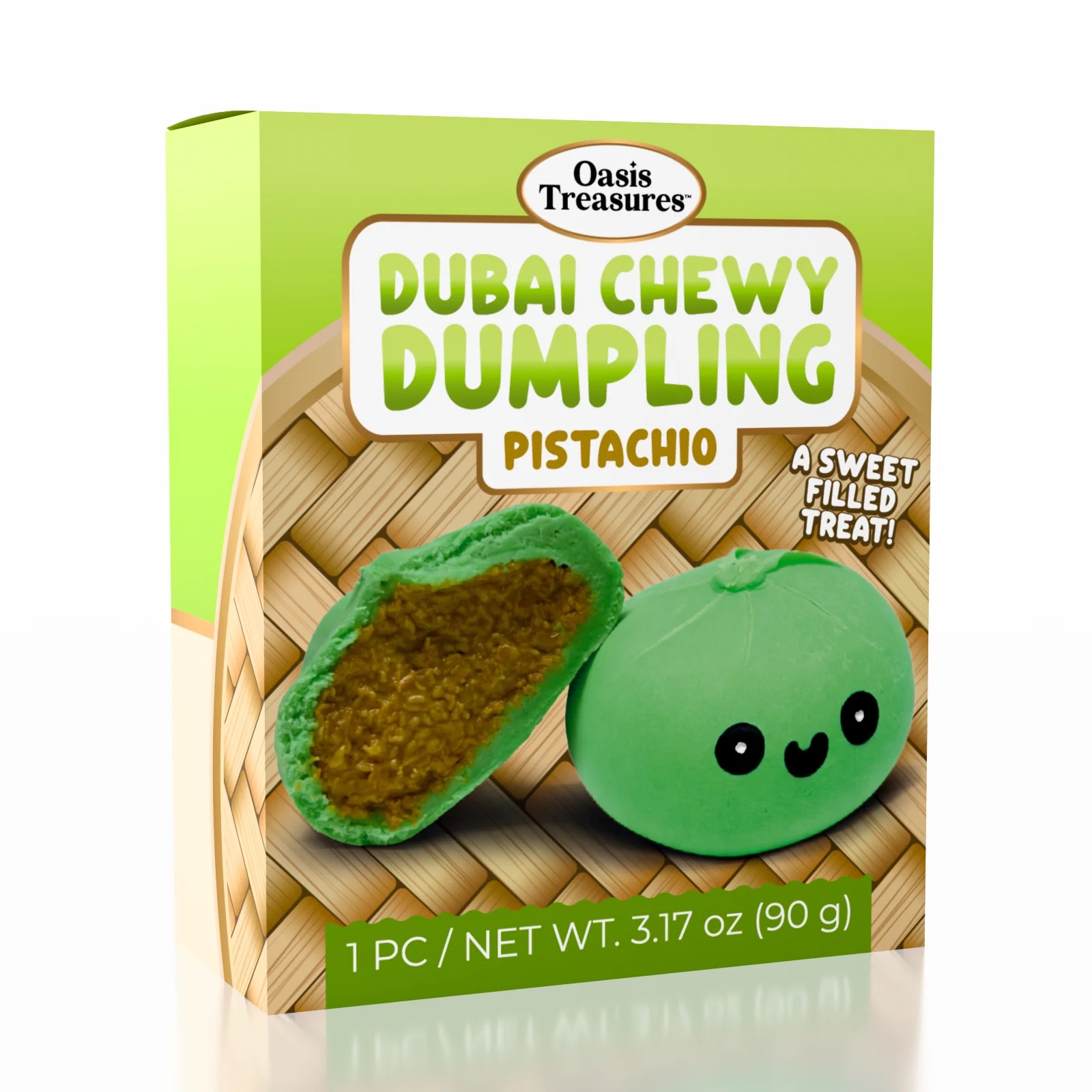 Dubai Chewy Dumpling Pistachio 3.17oz