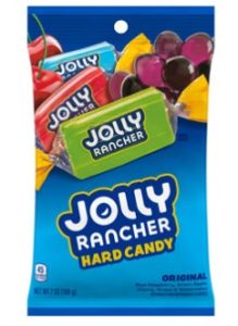 Jolly Rancher Hard Candy Original Flavors, 7oz Peg Bag