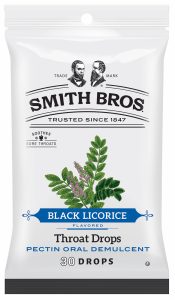 Smith Bros. 30pc Throat Drops, Black Licorice Bag