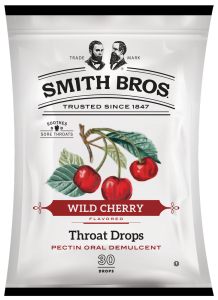 Smith Bros. 30pc Throat Drops, Wild Cherry Bag