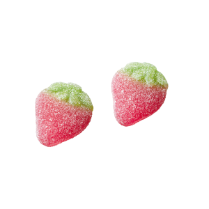 Swedish Candy Sugar Strawberries - Bulk Candy - 12oz